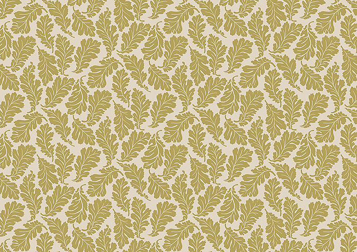 Land & Shore Oak Leaf, Ochre - Roman Blind - Image 7